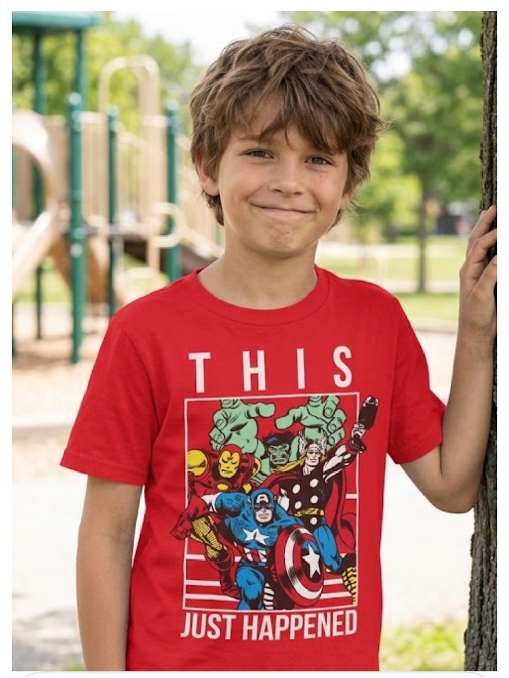 Marvel Red Short Sleeve Tee